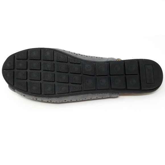 Slingback Open Toe Ballet Flats, B-2621, Grey, Size 9 - Picture 4 of 4